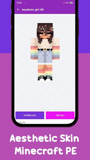 Aesthetic Skin Minecraft PE screenshot 8