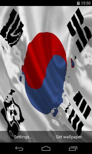 Flag of South Korea Live Wallpaper screenshot 1