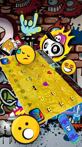 Graffiti Skull Keyboard screenshot 3