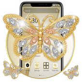Gold Diamond Butterfly Theme🦋 icon