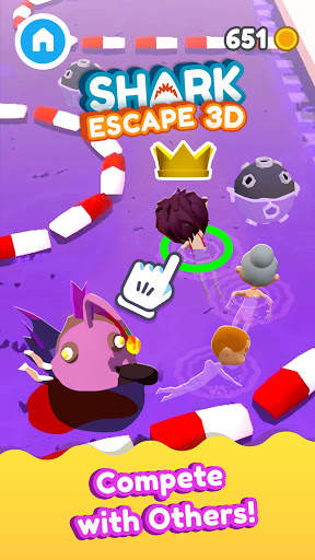 Shark Escape 3D - Swim Fast! screenshot 1