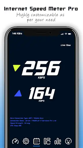 Internet Speed Meter Pro screenshot 1
