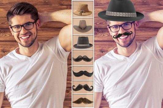 Man Hat & Mustache PhotoEditor screenshot 3