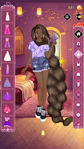 Golden princess dress up game screenshot 4