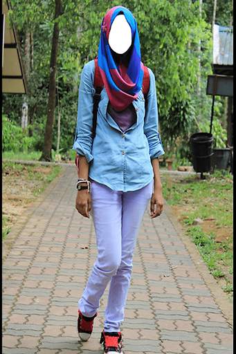 Hijab Jeans Style Photo Editor 2 تصوير الشاشة