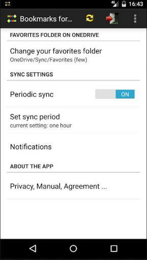Bookmarks for OneDrive screenshot 1