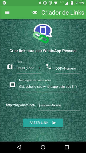 Criador de Links para Whats screenshot 1