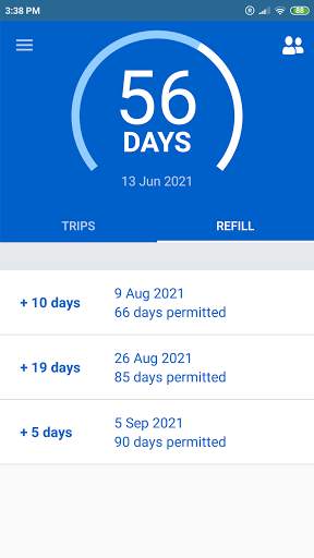 90 Days Schengen screenshot 2