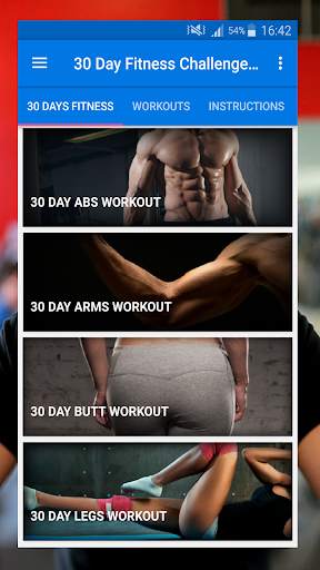 30 Day Fitness Challenge Workout At Home screenshot 1
