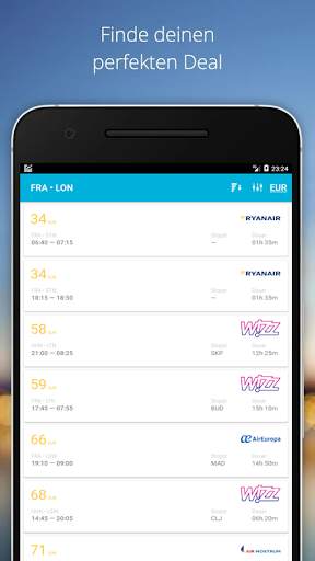 Billigflug App & Vergleiche günstige Flüge screenshot 5