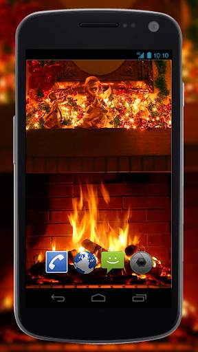 4K Xmas Fireplace Video Live Wallpaper screenshot 4