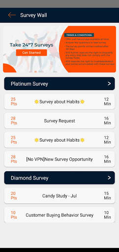 XcelOnlineSurveys Paid Surveys screenshot 2