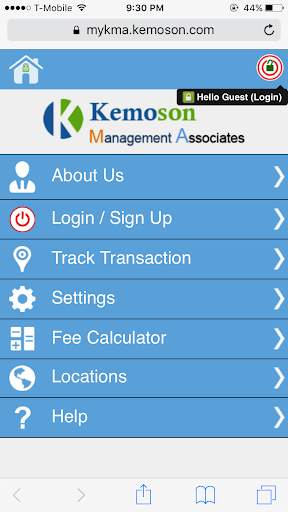 Kemoson Money Transfer screenshot 1