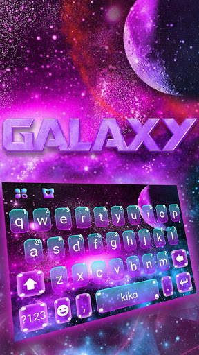 Fantasy Galaxy कीबोर्ड थीम स्क्रीनशॉट 1