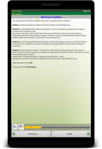 IMO 6 Maths Olympiad screenshot 21