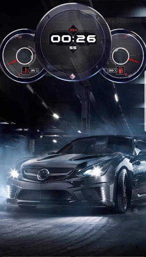 Speedometer Cars Clock Live Wallpaper screenshot 8