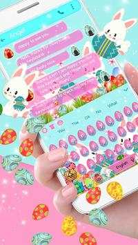 3D Easter Bunny Gravity Keyboard Theme screenshot 1