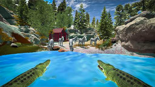 Angry crocodile beach attack स्क्रीनशॉट 1