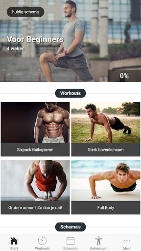 Workouts voor Mannen - Oefeningen voor thuis screenshot 1