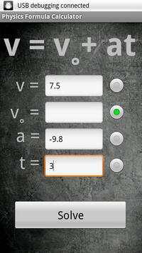 Physics Formula Calc LITE screenshot 2