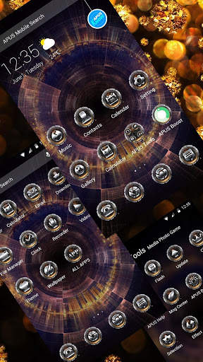 Dream metal world-APUS Launcher free theme screenshot 2