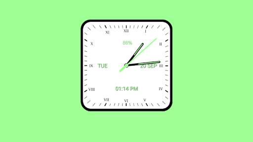 Analog Clock Square screenshot 8