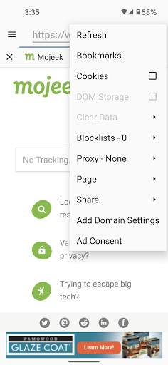 Privacy Browser - Ad Supported screenshot 3