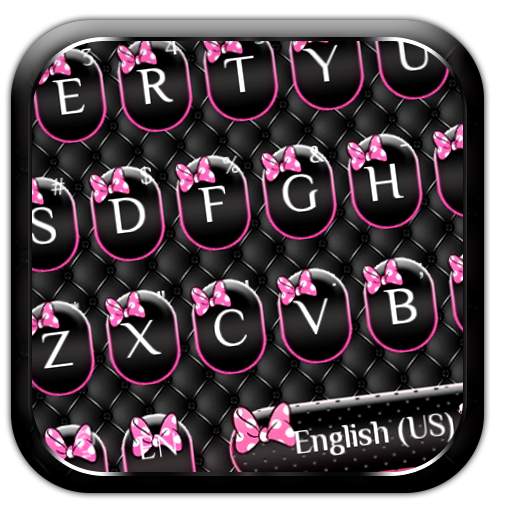 Cute Bow Keyboard theme 10001004