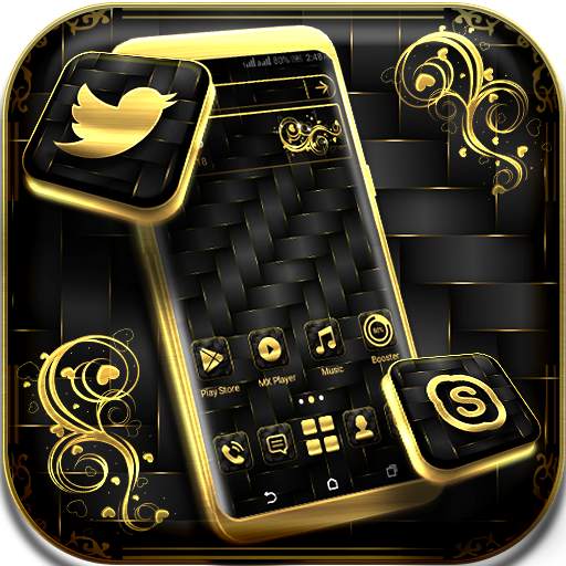 Gold Black Launcher Theme 1.2.1