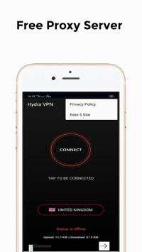 Hydra Vpn (Dns Leak) Windscrib  - Free VPN screenshot 3