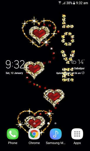 Golden Love Live Wallpaper screenshot 2