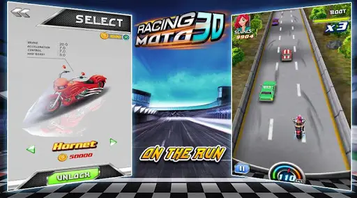 Moto Racing 3D Game скриншот 3