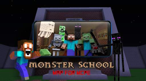 New Monster School Map for Minecraft screenshot 1