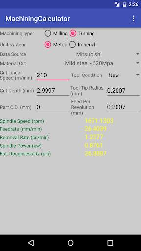 Machining Calculator screenshot 3