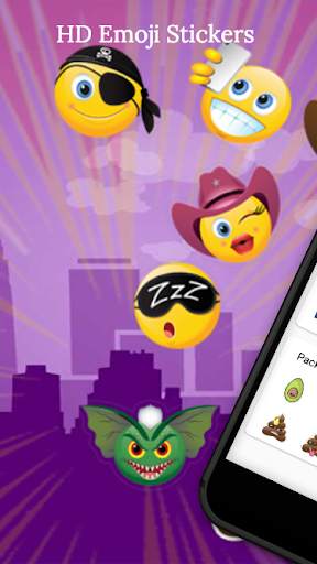 HD Emoji Stickers For WhatsApp (WAStickerApps) screenshot 1