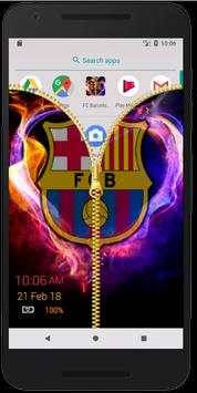 FC Barcelona zipper lock screen screenshot 2