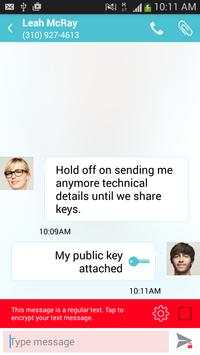 Secure Messenger encrypted SMS screenshot 3