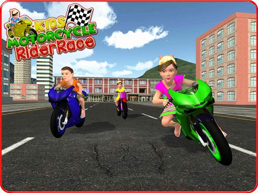 Kids MotorBike Rider Race 3D screenshot 7