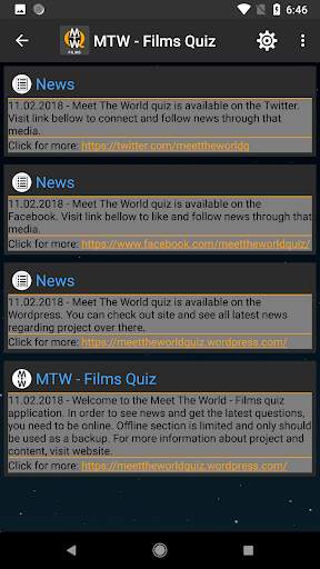 MTW - Films quiz screenshot 7