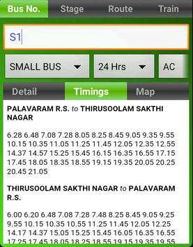 MTC Bus Route Lite screenshot 3