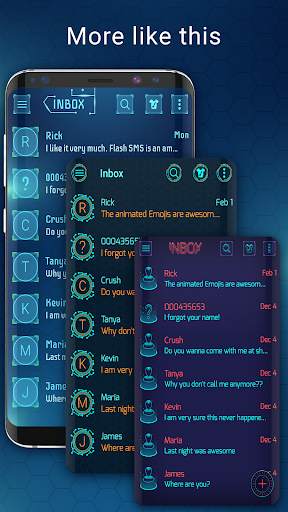 Hacker style messenger theme screenshot 3