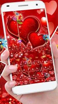 💗Romantic Love Heart Keyboard Theme screenshot 2