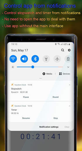 Vacation clock (with Widget) screenshot 7