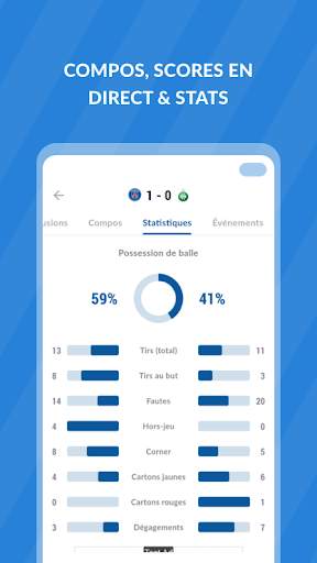 Live Foot TV: Résultats, Stats screenshot 4