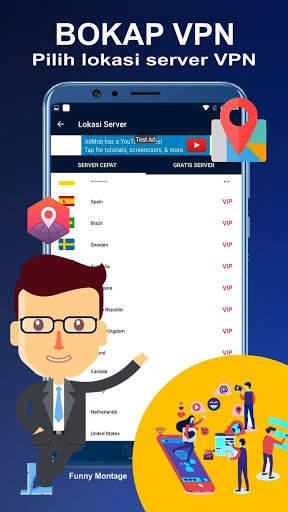 Bokap VPN Lite - VPN Gratis Anti Blokir screenshot 3