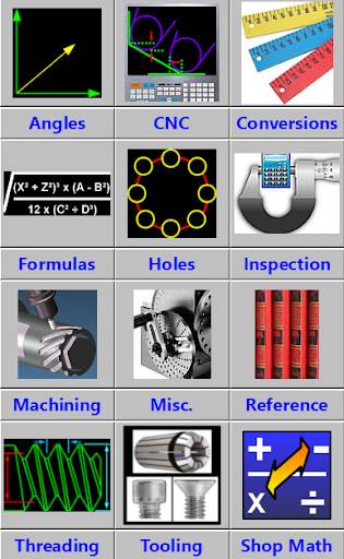 Machinist Machine Shop Formulas & Calculators screenshot 1
