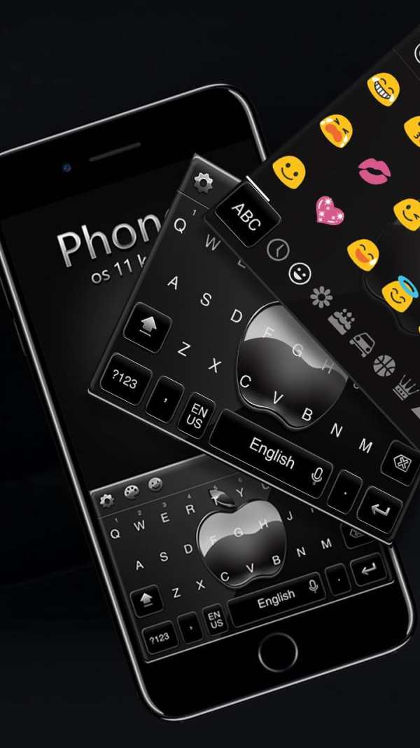 Keyboard for Phone 7 Jet Black screenshot 1