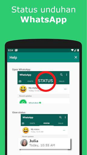 Status dan Penghemat Cerita screenshot 2