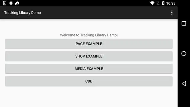 Webtrekk Test Application screenshot 1