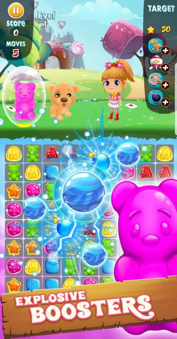 Candy Bears Rush - Match 3 & free matching puzzle screenshot 2